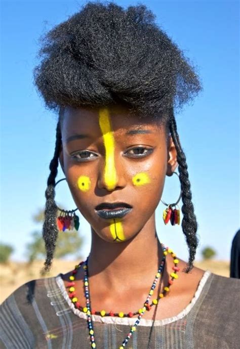 Wodaabe Girl Aka Fulani Fula Fulbe Peulh Pulaar Clear Brunette