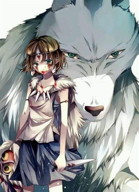 Anime Wolf Wolf Girl And Princess Mononoke On Pinterest