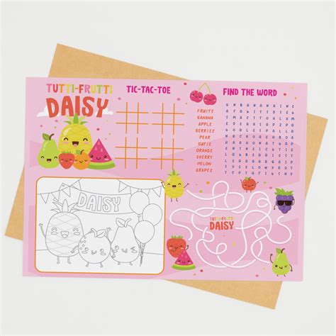Tutti Frutti Coloring Activities Party Game Printable Pigsy Party