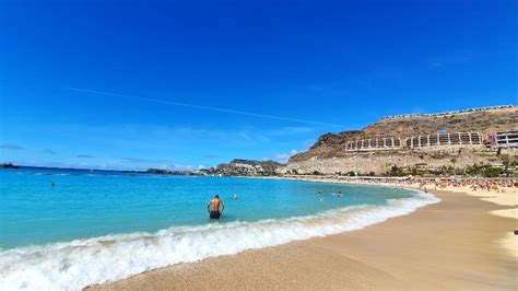 Playa De Amadores One Of The Most Popular Beaches In Gran Canaria