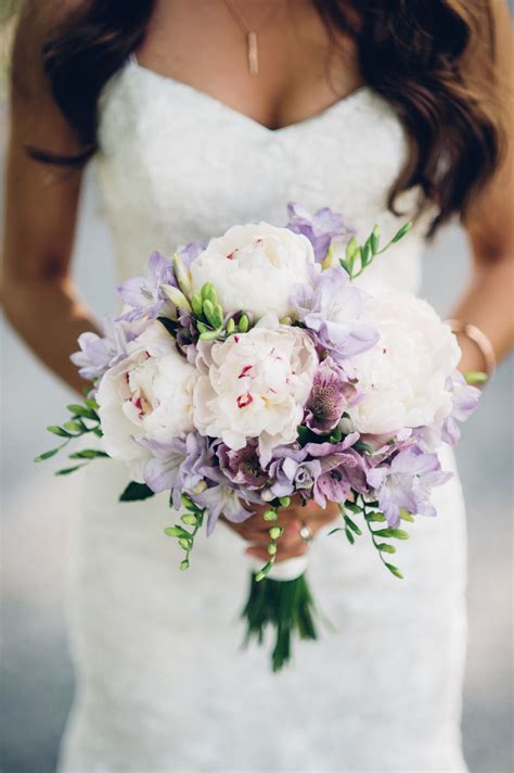 25 Beautiful Purple Wedding Bouquets We Love White Wedding Bouquets