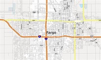 Map of Fargo, North Dakota - GIS Geography