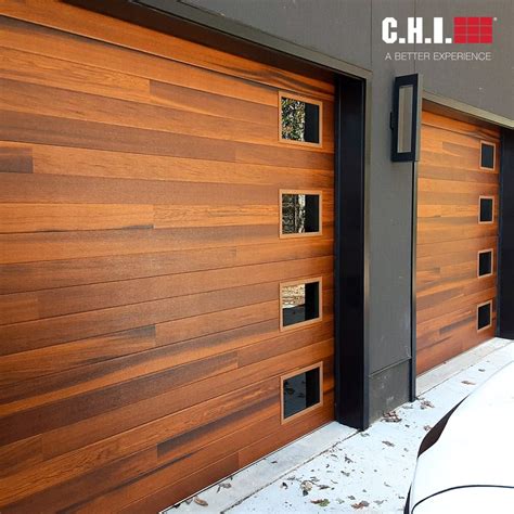 Planks Realistic Faux Wood Garage Doors In Cedar Accents Woodtones