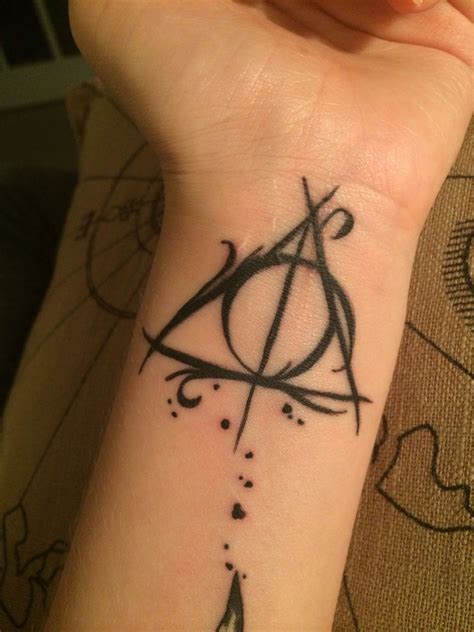 Harry Potter Deathly Hallows Tattoo Wand Tattoo Hp Tattoo Theme