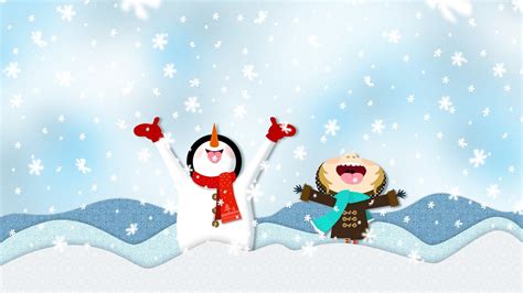 Cartoon Winter Wallpaper Wallpapersafari