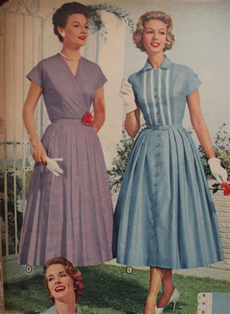 1950s House Dresses History 50s Shirtwaist Dress Vintage 1950s