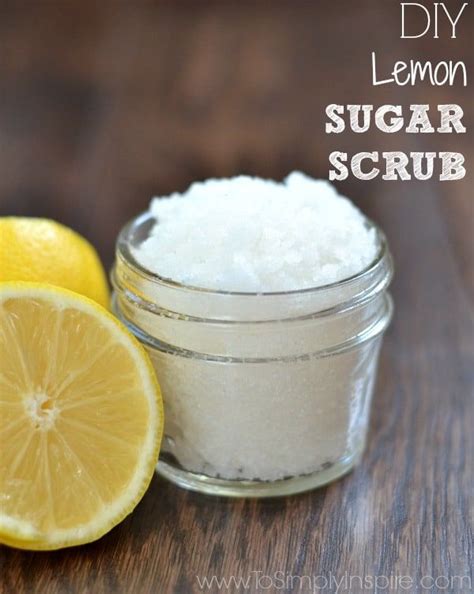 Diy Lemon Sugar Scrub Lemon Sugar Scrub Sugar Scrub Homemade Body