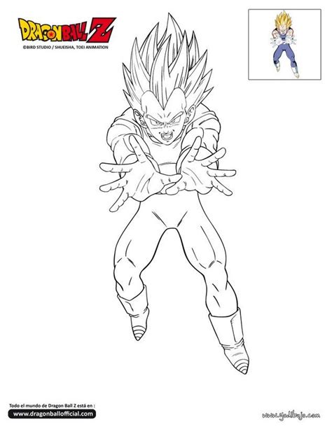 Imprimir La Página Vegeta Temible Dragon Ball Artwork Dragon Ball