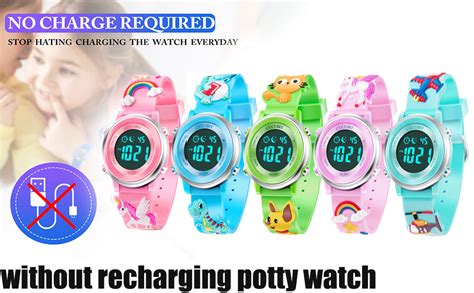 Daily Water Resistant Potty Training Watch Reminder Long