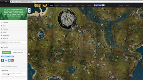 The Forest Mapa Mapa