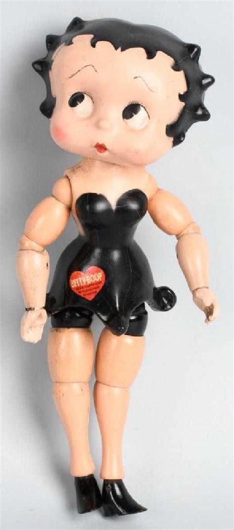 1930s Cameo Wood Jointed Betty Boop Doll