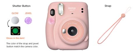 Fujifilm Instax Mini 11 Instant Film Camera 60mm Lens With Selfie