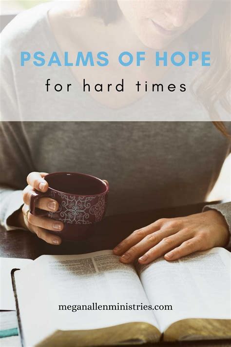 Psalms Of Hope Find Comfort In Tough Times Megan Allen Ministries