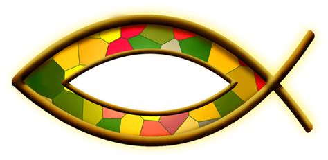 Ichthus Stained Glass Clipart Full Size Clipart 2253646 Pinclipart