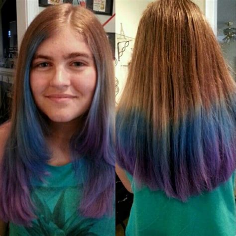 To do this, take a fork or small toothed comb. Hair Chalk Ombre over blonde ombre | Blonde ombre, Long ...