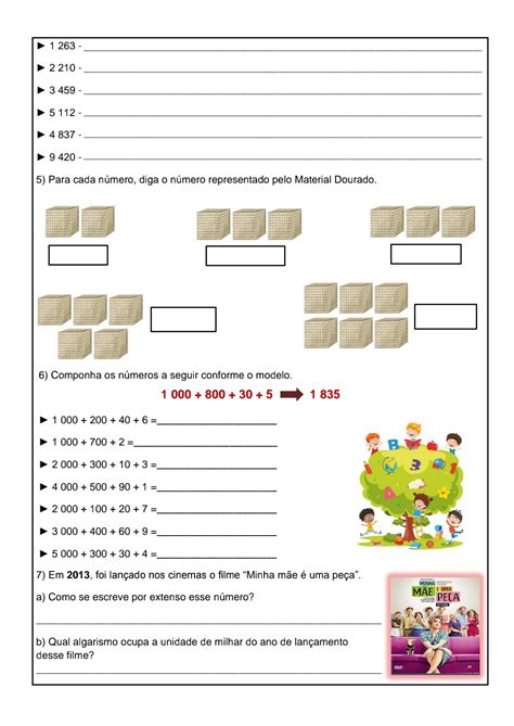 Atividades Com Unidades De Milhar