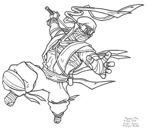 New Coloring Page Awesome Black And White Images Of Ninjas