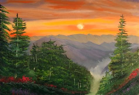 Leonard Parker Artwork Glorious Mountain Sunset