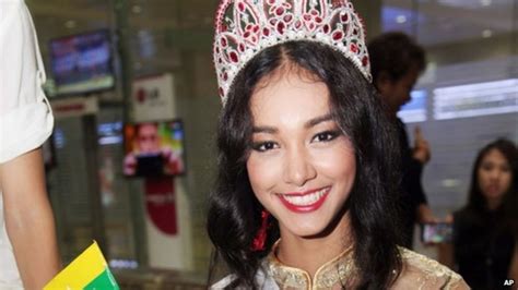 Myanmar Beauty Queen Loses Title For Being Dishonest Bbc News