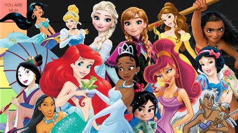 Disney Princesses List And Year Background
