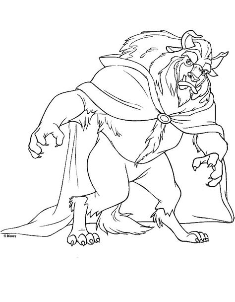 Belle playing in the snow. Free Beauty and The Beast Coloring Pages