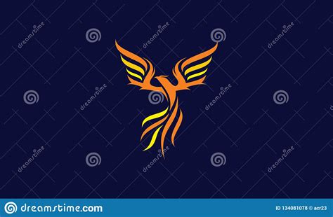 Icono Del Vector Del Logotipo De Phoenix Ilustraci N Del Vector Ilustraci N De Pluma Arte
