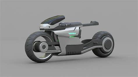 Sci Fi Motorcycle 3d Model Rigged Cgtrader