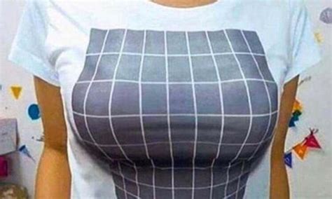 Clever 3d Optical Illusion T Shirt Gives The Wearer A Boob Job Daily