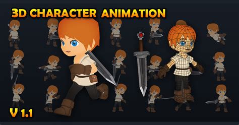 3d Character Animation 3d Animations Unity Asset Store