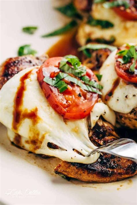 grilled chicken caprese with buffalo mozzarella cafe delites in 2020 caprese chicken