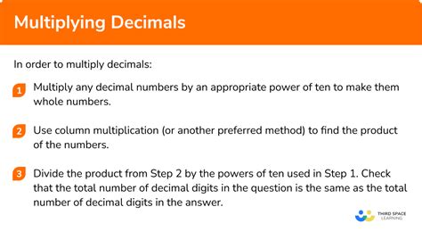 Multiplying Decimals Step By Step