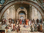 The School of Athens (restoration) - Raphael as art print or hand ...