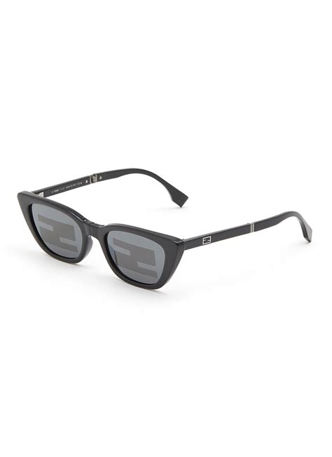 Fendi Baguette Anniversary Acetate Cateye Sunglasses In Black Lyst