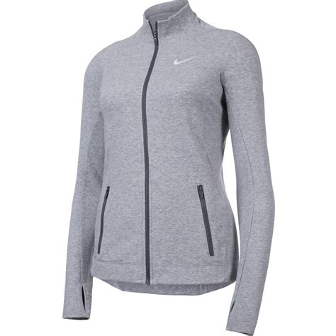 Nike Womens Full Zip Training Jacket Grey