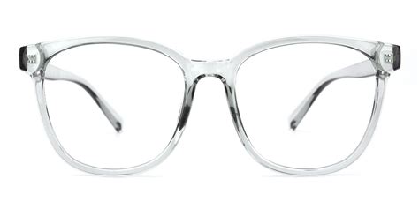 Edgar Square Eyeglasses In Translucent Sllac