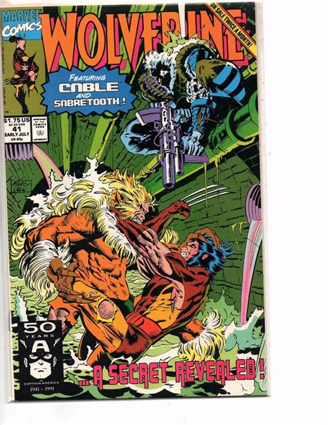 Marvel Comics Wolverine 41 Larry Hama Marc Silvestri Nm Sabretooth 1st