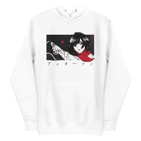 Mikasa Anime Hoodie Anime Street Wear And Dark Aesthetics