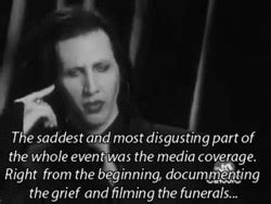 The name marilyn manson has never celebrated the sad fact that america puts killers on the cover of time magazine, giving them as much notoriety as our favorite movie stars. Quotes Marilyn Manson On Columbine. QuotesGram