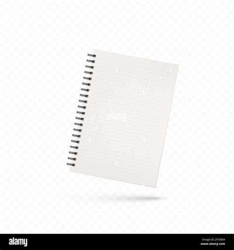 Design Of Notebook Template Of Office Notepad With White Pages Vector