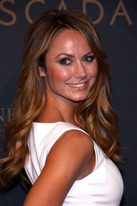 Stacy Keibler Wearing Tight White Mini Dress At The Escada Flagship