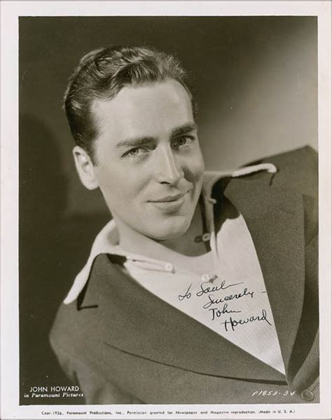 John Howard Autographed Inscribed Photograph Circa 1940 Historyforsale Item 289386