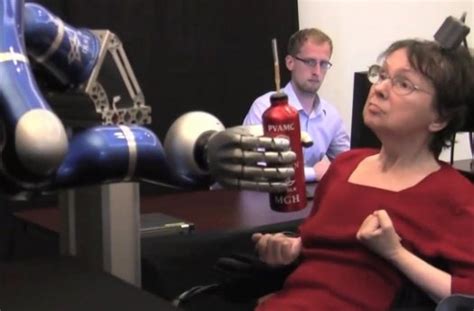 Video In Breakthrough Study Paralyzed Patients Move A Robotic Arm