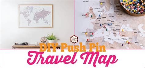 Diy Pushpin Travel Map Maximize Your Diy Home Decor Budget With This