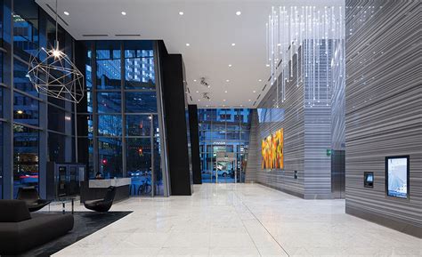 Using High End Stone And Stoneycomb Installation An Office Tower