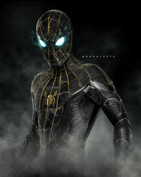 Spider Man Black And Gold Suit Concept By Rahalarts On Deviantart