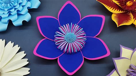 How To Make Paper Flower For Wedding Backdrop Diy Paper Flowers Wall