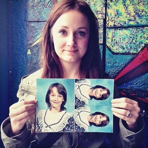 Portraits Of People Holding Photos From Their Awkward Years My Modern