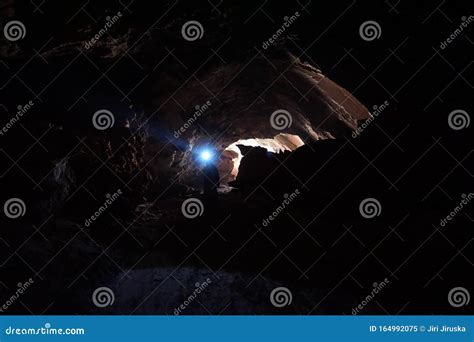 The Cave Explorer In Empty Cave In Iran Stock Image Image Of Iran