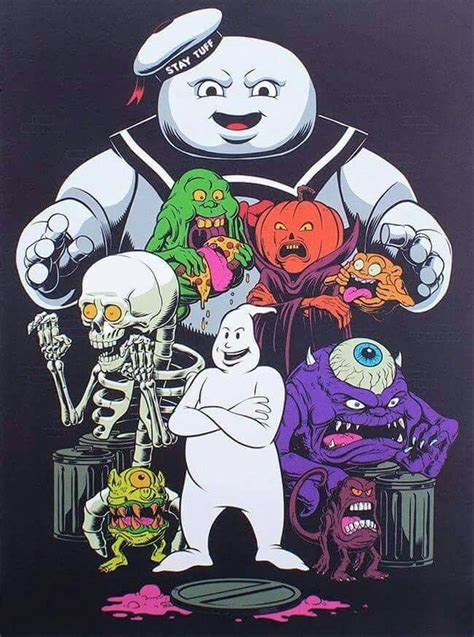 An Image Of A Cartoon Character Surrounded By Monsters And Skeleton