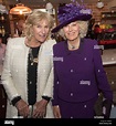 The Duchess of Cornwall with her sister Annabel Elliot (left), as she ...